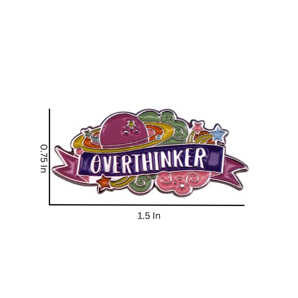 Overthinker Enamel Pin - Picture 2 of 2